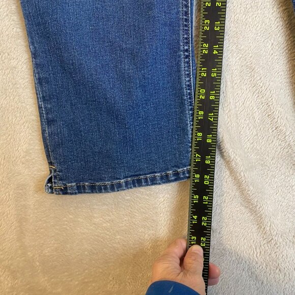 Lee Womens Capri Jeans 16M Blue Denim Machine Washable Comfortable & Stylish Fit - Picture 5 of 13
